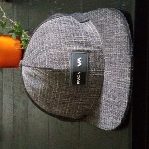 Black/ Charcoal Grey One size fits all Snap Back Cap.